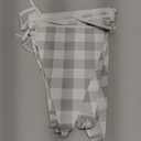 5 Pieces Green and White Checkered Banners Gingham Pennant Flags Sage Green Gingham Single Sided Paper Triangle Flag for BBQ Picnic Wedding Baby Shower Birthday Party Decorations Supplies