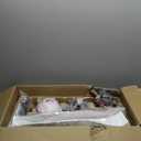 Roomratv Ceiling Fans with Lights,Large Airflow 52inch Modern Ceiling Fan with Quite Reversible DC Motor 3 Color Temperature LED Light (White)