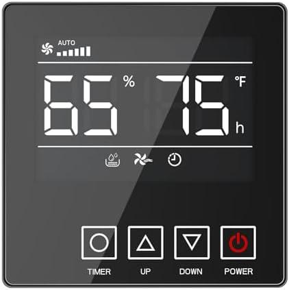 Moiswell Crawl Space Dehumidifier Remote Controller for Model M145 XP235 MP70, Digital Humidity, Temperature, Timer, Adapt The Humidity Level