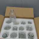 RUCKAE Small Clear Bud Vases Bulk 12 Pack Mini Flower Glass Vases for Centerpiece Table Wedding Decorations Home Decor Party(Transparent)