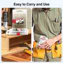 Drill Bit Set, 5pcs (3/8") M35 HSS Twist Cobalt Drill Bits for Stainless Steel, Hardened Steel, Cast Iron, Plastic and Wood,AM07G