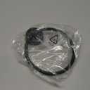 YOHOM Suction Cup Towel Ring Matte Black Hand Towel Holder for Bathroom Stainless Steel Vacuum Suction Washcloth Holder Dish Towel Hanger for Shower Wall No Drill, 2 PCS