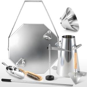 Concrete Slump Test Kit, ASTM C143 Steel Slump Cone Set