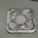 50 Pack Aluminum Foil Square Stove Burner Covers Disposable Heavy Thick Quality Bib Liners Drip Pans Gas Range Top Protectors 8.5”