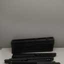 Roll-Up Camping Table Black Aluminum Low Folding Table for Outdoor Picnic BBQ Backyard Beach Easy Carrying in Bag-4FT