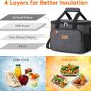 Lifewit Large Lunch Bag, Insulated Lunch Box, Soft Cooler Cooling Tote for Adult Men Women, Dark Gray 24-Can (15L)