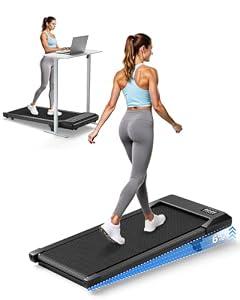 Superun Walking Pad with 6% Incline, 2.5HP Treadmill, 0.6-3.8 MPH, 300 lbs