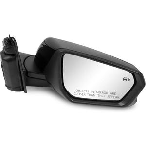 Passenger Side Mirror Assembly 2018-2024 Compatible with Chevy Equinox GMC Terrain Heated with Turn Signal, Blind Spot Monitor, Power Adjustable Replace 84225386, 84404685 Black (8Pin Right)
