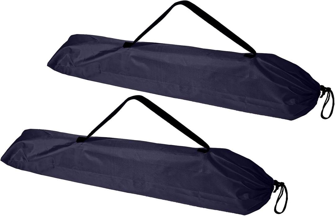 2pcs Camp Chair Replacement Bags, 36.22x9.84 Inch Polyester Durable Travel Outdoor Folding Chair Carry Bags with Shoulder Strap and Drawstring for Camping Hammock Yoga Mat Tripods (Navy)