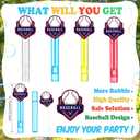 Vinsot 36 Pcs Baseball Party Favors Baseball Bubble Wands for Kids Cute Bubble Wands Tube Toys Bulk for Birthday Gift Goody Bags Stuffer Classroom Prizes