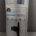 Architectural Mailboxes Stratford Plastic Mailbox and Post Kit, SC000BAM, Black, Medium Capacity