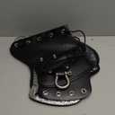 HDBUBALUS Motorcycle Heat Shield Deflector Leather Saddle Deflector Universal Fit for Harley Touring Sportster Yamaha Suzuki Kawasaki Black