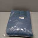 NICETOWN Smoky Blue Blackout Curtains for Bedroom/Living Room 132 Inch Length - Thermal Insulated Room Darkening Grommet Top Window Curtains (100 by 132 - Inch, 1 Panel)