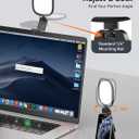 Upgraded Ring Light for Laptop, Monitor & Desk Eye-Caring Diffused LED Computer Light with Screen-Safe Clip, Adjustable Monitor Mount, CRI 97.8+, 50 Lighting Modes for Zoom, Video Calls & Streaming