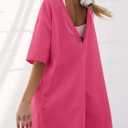 GTETKDE Rompers for Women Casual Workout Oversized Jumpsuits Athletic Loose Hot Shot Tee Romper with Pockets 2025 Clothes (XS)