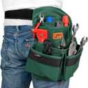 Jetech Tool Belt Pouches Bag with 4 Pocket - Heavy Duty Utility Pouch for Electrician, Carpenters, Craftsman, Gardening