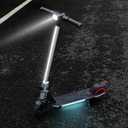 BIIST Foldable Electric Scooter for Kids, with LED Front Head Lights, Bar Lights, Shining Pedal Lights, LED Display, Dual Brakes 150W Motor Kids Electric Scooter UL2272 Approved