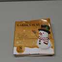 Lighted Christmas Garden Flag for Outside,12x18 inch LED Xmas Snowman Flag Solar Powered, Vertical Double Sided Winter Yard Outdoor Flag Seasonal Home Yard Porch Lawn Garden Decoration (Multicolor)