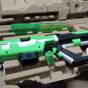 Siren Blasters Blink Motorized Rapid-Fire Ultra Long Range Foam Dart Blaster, Single Shot, Burst or Fully Auto Flywheel Launcher,190 Ft Range, 200 FPS, 20-Dart Mag, Rechargeable LiPo Battery, Ages 14+, Large