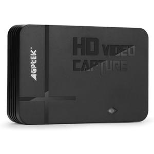 AGPTEK HD Game Capture Video Capture 1080P HDMI/AV Recorder Xbox 360&One/ PS3 PS4,Support Mic in with Both HDMI and AV Input
