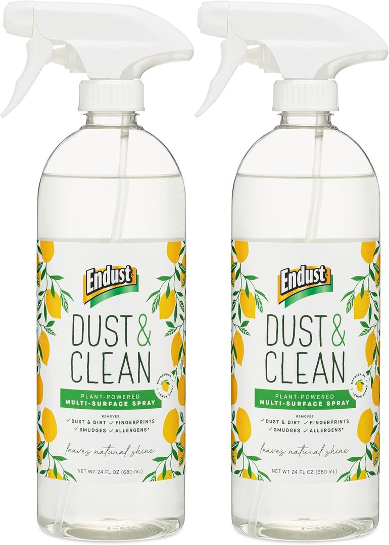 Endust Plant-based Multi-surface Dusting & Cleaning Spray, 24 Fl Oz (Pack of 2)