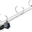 D-Ring Binder with 1 Inch Magnetic Hanging Rings - 3 Ring Binder Locking Mechanism for Standard Letter Paper