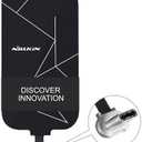 Nillkin Wireless Charging Receiver and Adapter, Qi Wireless Charger Receiver Module for Google Pixel, Samsung Galaxy A51/A52/A53/A54/A55, LG and Other USB C Phones, Type C Short