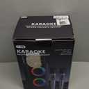 Karaoke Machine, Portable Bluetooth Speaker with 2 Wireless Karaoke Microphones, Karaoke Machine for Adults Kids with PA System, Powered Cabinets Support TWS/TF/USB/AUX for Home Party Stage, Xmas Gifts (Black)