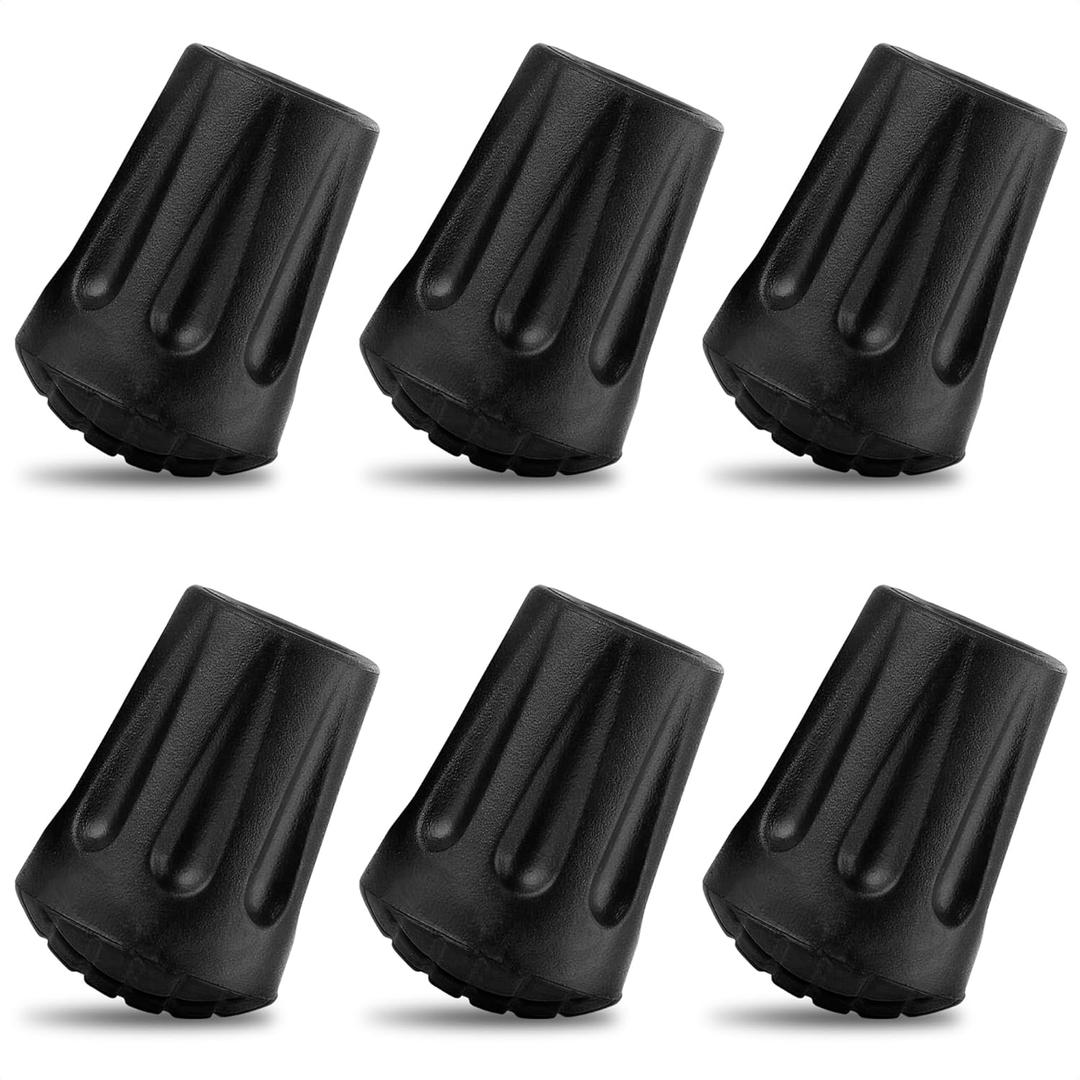 6Pcs Hiking Walking Stick Tips - Rubber Tips for Hiking Poles Hiking Accessories Collapsible Walking Stick Tips Rubber Tips for Canes - Hiking Pole Tips Rubber Tips for Walkers 6Pcs Hiking Walking Stick Tips - Rubber Tips for Hiking Poles Hiking Accessories Collapsible Walking Stick Tips Rubber Tips for Canes - Hiking Pole Tips Rubber Tips for Walkers