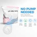 2Pcs (L/XL) No Pump Vacuum Storage Bags, Cube Compression Space Saver Bags for Clothes, Comforters, Blankets, Pillows and Bedding, Reusable Vacuum Seal Storage Bags