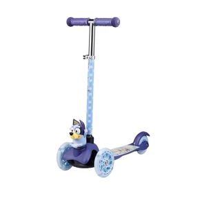 TONBUX Kids Scooter, Light Up 3 Wheel Kick Scooters for Kids 3-12, Folding Scooters with Adjustable Height - Toddler Scooter Lean-to-Steer & Widen Anti-Slip Deck (Blue)