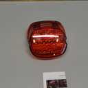 NTHREEAUTO Red LED Rear Tail Lights Motorcycle Taillights Brake Running Compatible with Harley Touring Dyna Road King Electra Glide Street Bob