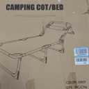 Heavy Duty Camping Cot for Adults with Mattress, 10-Leg Portable Folding Cot Bed, Extra Stable Sleeping Cot for Camping, Travel, Tent & Indoor Guest Use, 500 lbs Capacity