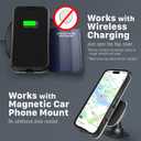 VENA vCommute for iPhone 16 Pro Wallet Case, [Military Grade Drop Protection] Flip Leather Cover Slot Card Holder with Kickstand - Blue