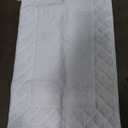 Color&Geomety White Bathroom Rugs, Ultra Soft Plush Bathroom Mat Super Absorbent Microfiber Fabric, 17"x30", Washable, Non Slip Bath mats for Outside Shower, Tub, Home Decor