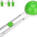 Circle Cutter, Circular Paper Cutter Circle Paper Trimmer Rotary Cutter Craft Supplies, Round Cutting Knife Cards Cutters (Green)