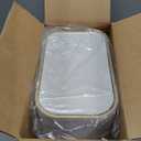 TIPGO Small Bathroom Trash Can with Lid Soft Close, Step Pedal, 5 Liter / 1.3 Gallon Stainless Steel Trash Bin, Slim Garbage Cans for Toilet, Office, Bedroom (White)