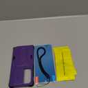 for Samsung Galaxy S25 Ultra Case with 2 Pack Screen Protectors, Slide Camera Cover, Kickstand, Lanyard Strap, 2-Layer Military Grade Heavy Duty Shockproof Rugged Protective Phone Case, Purple