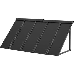 VEVOR Fixed Metal Awning 56 x 24 in, Window Awning Door Canopy, Stable Triangle Steel Frame Awnings for Doors Exterior Rain, and Snow Sunlight Protection for Door Entrance, Windows, Porches, Balconies