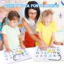 Magnetic Alphabet Tracing Board, ABC Magnetic Letter Board, Magnets Tablet Drawing Board Preschool Learning Toys for Kids