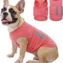 Dog Anxiety Calming Vest, Gentle Compression Anxiety Suit for Dogs, Breathable Dog Calming Wrap for Separation Anxiety, Thunder, Fireworks, Vet Visits, Pink S (Chest:16.1" - 20")