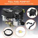 808492 Fuel Pump for Briggs and Stratton 808656 John Deere LG808656 D140 D130 D170 D125 D160 D155 D150 Z445 Z235 Z335E Z255 Z355E Z525E LA140 LA150 LA155 Lawn Mower 596163 793147 Vacuum Hose