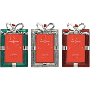 GIFTY GIFTY Christmas Presents Mini Ornament Frame Set/Set of 3 / 2x3 In | For Xmas Tree Decorations and Tabletop Display | Perfect for Home Decor and Seasonal Decorations Gift Box