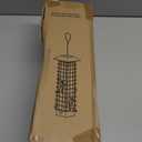 Squirrel Proof Bird Feeders for Outdoors, Metal Wild Bird Feeder for Outside Hanging, 4 Ports Perches, 3LB Large Capacity(Gray)