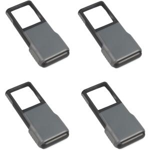 Carson 5x MiniBrite LED Lighted Slide-Out Aspheric Magnifier with Protective Sleeve - Set of 4 (PO-55MU),Gray