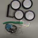 Wireless Rechargeable Picture Lights for Wall, 2600mah Battery Operated Art Lights for Paintings Cordless Light Over Picture Frame LED Gallery Wall Light Remote RGB Puck Light for Poster Photo Display