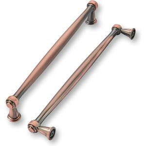 khtumeware 10 Pack 8 Inch(203mm) Brushed Antique Copper Cabinet Pulls Soild Vintage Kitchen Cabinet Handles Kitchen Cabinet Hardware for Cupboard Drawer Handles Dresser Pulls