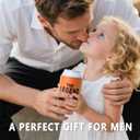 2 x Christmas Gifts for Dad from Daughter, Son for Fathers Day, Birthday Gifts for Dad, Him, Husband, Grandpa, Retirement Gifts for Men, Leather Can Cooler for Mens 12oz (Legend)