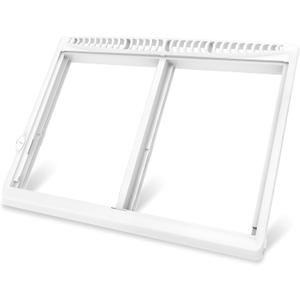 UPGRADED 240364793 Refrigerator Crisper Drawer Cover Frame Compatible with Frigidaire Crisper Drawer Replacement 240364713 Crisper Pan Cover Unit 240364763 240364786 Fridge Crisper Shelf Cover
