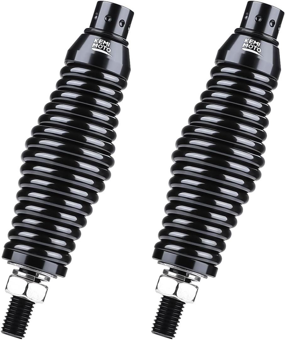 KEMIMOTO Whip Lights Spring Mounting Base LED Whips Spring Base Quick Release for UTV ATV Boat Offroad Side-by-Side Compatible with Polaris RZR Can-Am Maverick X3 Sportsman, 2pc